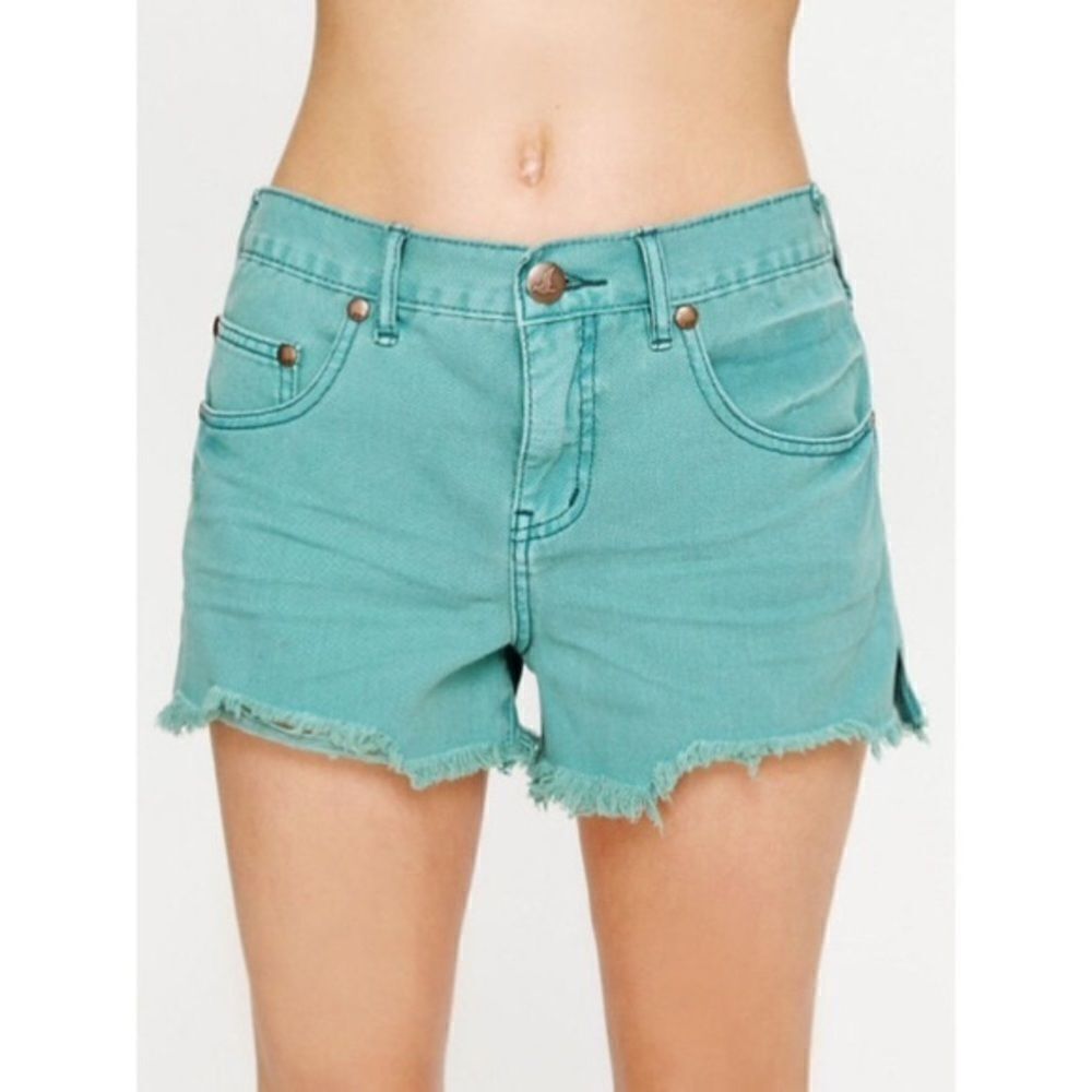 free people teal shorts